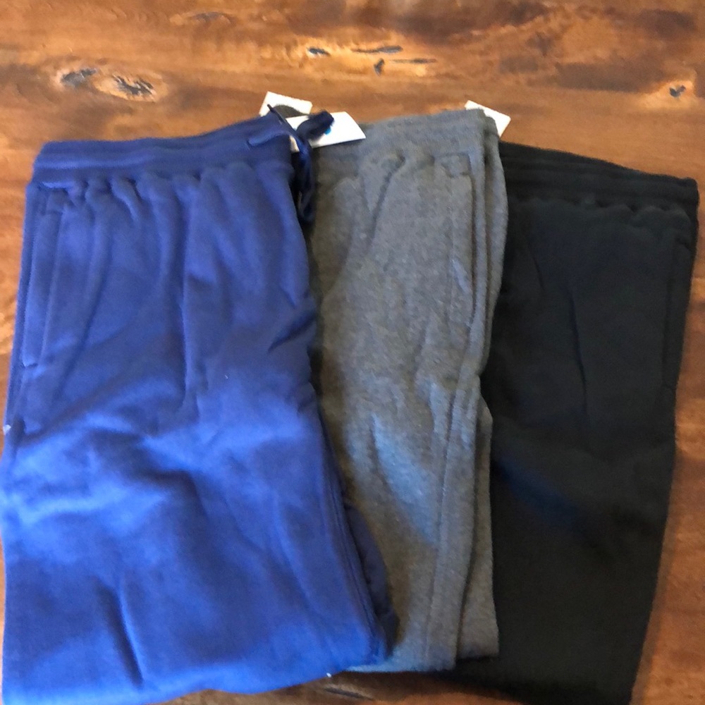 Men’s slim fit comfort fleece joggers (3 pack)